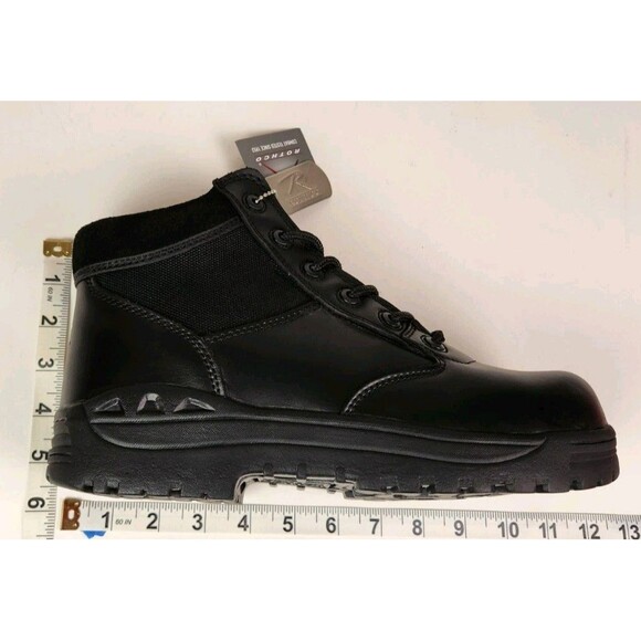 Black Forced Entry Boots Leather Tactical Public Safety Comfort Low Work Boot 6" - Picture 7 of 7